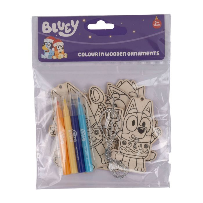 Bluey Colour in Wooden Ornaments