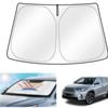 Windshield Sun Shade for Toyota Kluger 2014-2021 Blocks UV Rays Visor Protector Foldable Sunshade