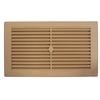 Haron 245 x 145mm Beige Plastic Wall Vent - With Mesh Backing