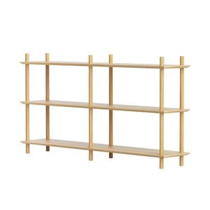 Artiss 3 Tiers Bookshelf Storage Bookcase Pine