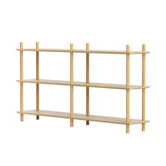 Artiss 3 Tiers Bookshelf Storage Bookcase Pine