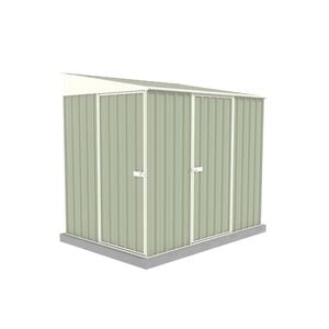 Absco Sheds 1.52 x 2.26 x 2.06m Pale Eucalypt Narrow Double Door Garden Shed