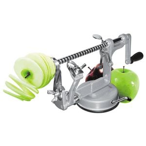 Avanti 25cm Apple Peeler Corer Slicer/Cutter/Suction Base Potato Pear Fruit GRY