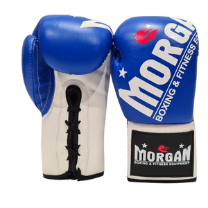 Morgan V2 Fight Night Boxing Gloves (8oz - 10oz) [blue/white 8oz]