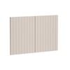 Kaboodle 900mm Cannellini V-Groove Rangehood Doors - 2 Pack