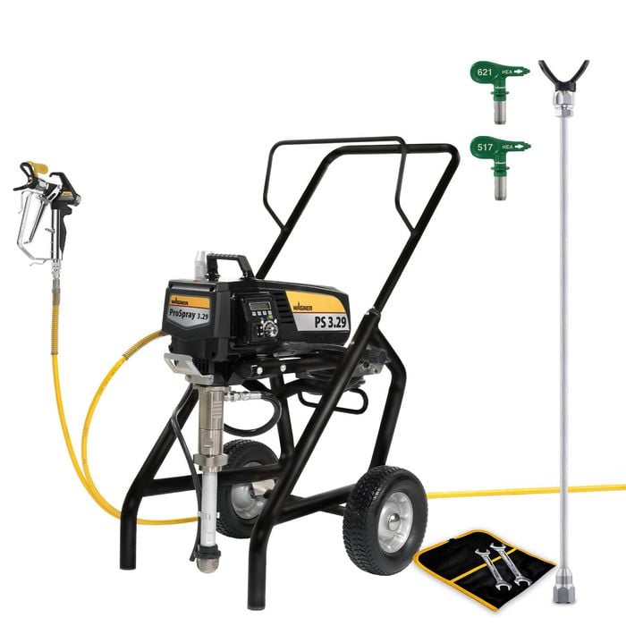 Wagner ProSpray 3.29 Paint Sprayer Highboy Plus - Includes 24" Spray Tip Extension Pole and 2 HEA Tips 621