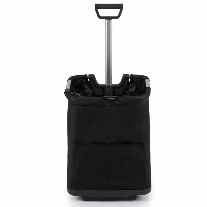 Costway 50l Folding Shopping Trolley Cart Bag Retractable Handlebar Black