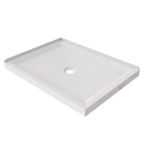 Stein 1200 x 900mm White 2-Sided Right Hand Rectangle Shower Tray 