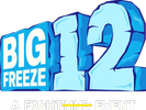 Big Freeze 12 logo featuring large icy blue number twelve styled as frozen blocks with the words ‘Big Freeze’ on the left against a white background.