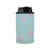 Stubbyz Palm Trees Pink Aqua Stubby Cooler Slim