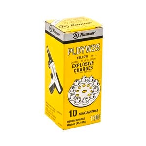 Ramset Charge Disc Explosive Charges Yellow Medium 100pk