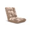 SOGA Adjustable Foldable Floor Recliner Chair Light Apricot