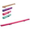 VEVOR Folding Balance Beam Pink with Non-Slip Mats for Training Equipment
