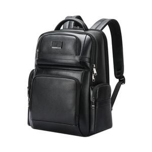 BOPAI Luxury leather waterproof Anti-Theft USB charge Business Laptop Backpack