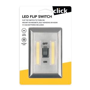 Click Grey LED Flip Switch