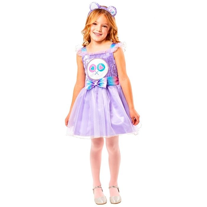 Marvel Carebears Share Bear Tutu Kids Dress Up Halloween Party Costume Size M