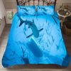 3D Blue Whale Shark Fish Quilt Cover Set Bedding Set Duvet Cover Pillowcases SF59