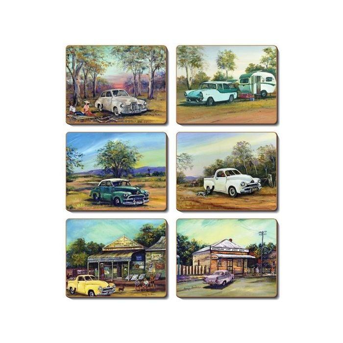 Cinnamon Placemats Cork Backed Set of 6 Old Holdens