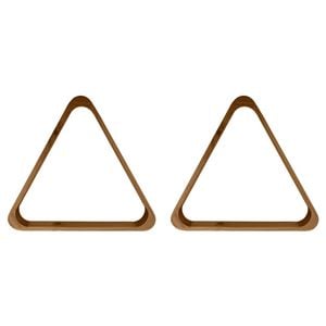 2PK Formula Sports Billiards/Pool Wooden Triangle 15-Ball Rack - Brown