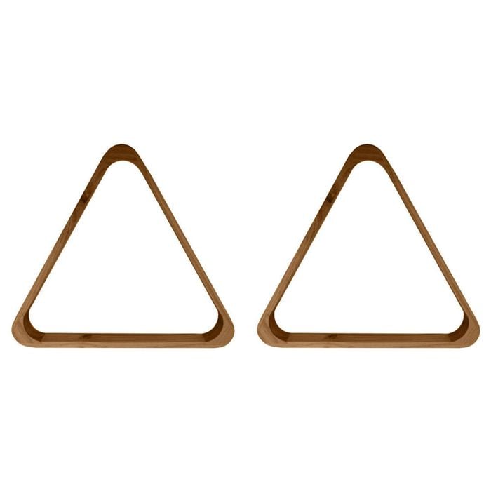 2PK Formula Sports Billiards/Pool Wooden Triangle 15-Ball Rack - Brown