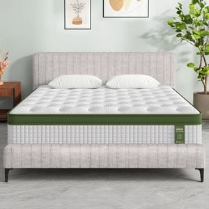 Artiss BedStory King Bed Frame with 34cm Mattress Set