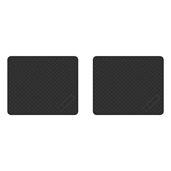 2PK Moki Gaming/Office Mouse Pad Large Non-Slip 32x27cm - Black