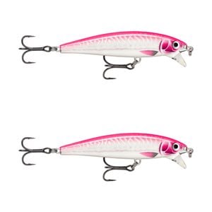 2x Rapala 10cm X Rap Magnum Cast Hard Body Casting Fishing Lures - Hot Pink UV