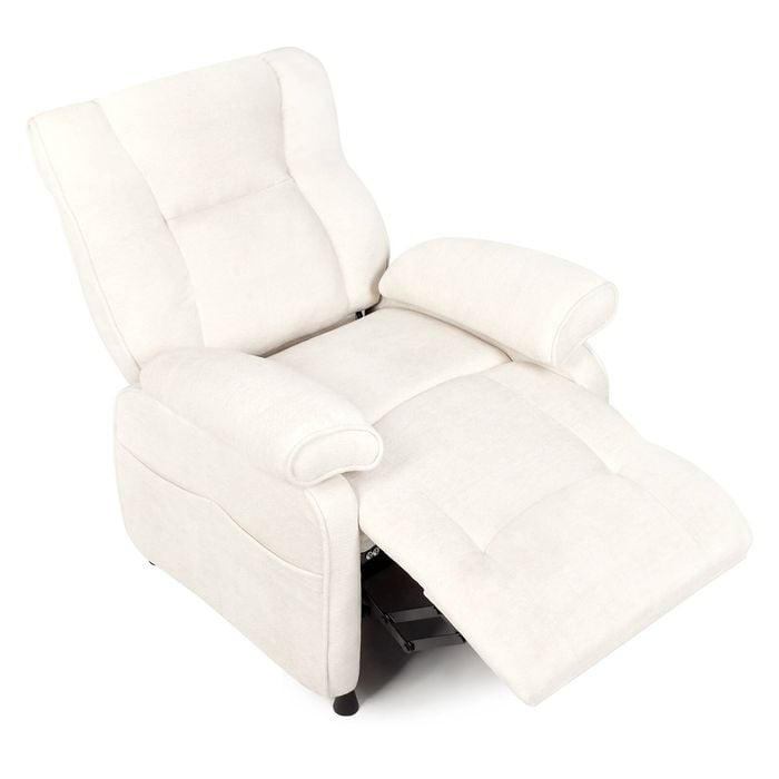 Ufurniture Electric Recliner Chair Home Theater Armchair Recliner Sofa With Side Pocket Beige