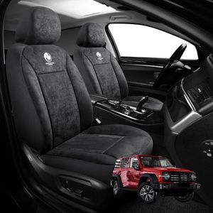 Australian Goose Edition Front Seat Covers for GWM Haval Tank 300 2023 - Current (P01) - Suede, Universal Fit - Black