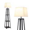 Artiss Floor Lamp 3 Tier Shelf Storage LED Light Vintage White