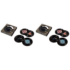 8pc Aquarius Silicone Pink Floyd Dark Side Coaster Drink Pad 10.8cm