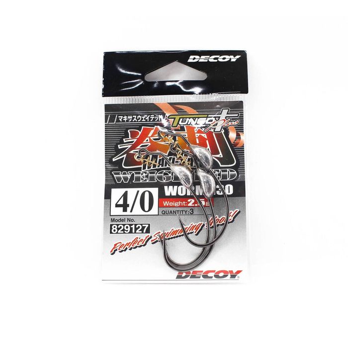 Decoy Worm 130 Maki Sasu Weighted Fishing Hook 2.5g 4/0