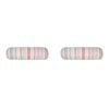 2PK Linen House 18x60cm Cotton Otillo Watermelon Bolster Pink