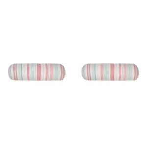 2PK Linen House 18x60cm Cotton Otillo Watermelon Bolster Pink