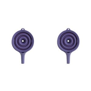 2PK Dexas 11.5cm Silicone Pop Funnel Kitchen Utensil - Purple