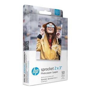 Genuine HP Sprocket 2"x3" Zink Sticker Photo Paper | 50 Sheets