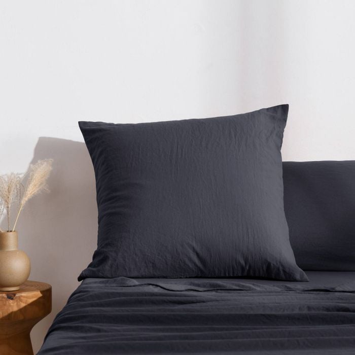 Dreamaker Superfine Washed Microfibre Euro 65 X 65cm - Navy