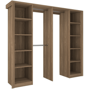 Lugna 2100 - 2400mm Cove Pack 5 Opening Built in Wardrobe Package