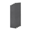 4x Fibreglass Acoustic Room Treatment Sound Panels 1200x300x25mm 1.4sqm Charcoal