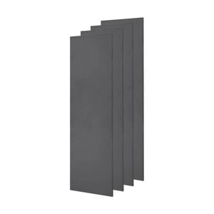 4x Fibreglass Acoustic Room Treatment Sound Panels 1200x300x25mm 1.4sqm Charcoal