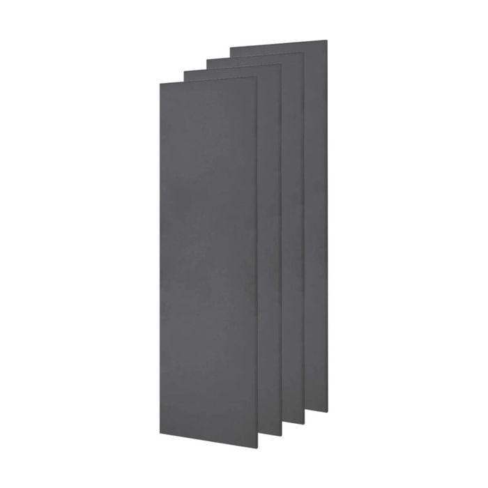 4x Fibreglass Acoustic Room Treatment Sound Panels 1200x300x25mm 1.4sqm Charcoal