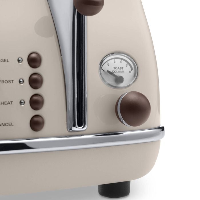 De'Longhi Icona Vintage Beige Slice Toaster Bunnings New Zealand