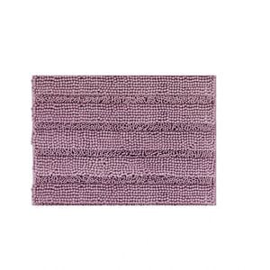 Chenille Bath Mat Runner Non Slip Thick Soft Stripe Design 50 X 81cm
