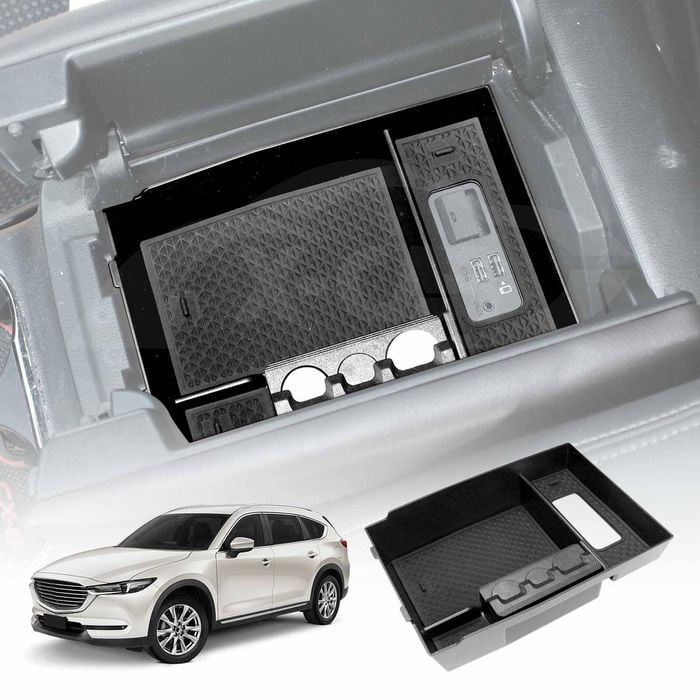 Centre Console Armrest Organizer Tray for Mazda CX8 CX-8 2018-2024 Storage Box Accessories