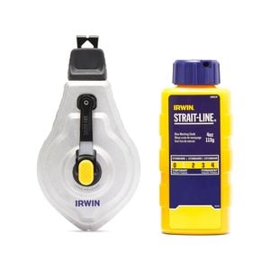 IRWIN STRAIT-LINE MACH6 30m Chalk Reel with Blue Chalk