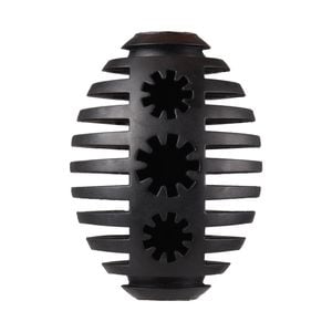 Gladiator 12cm Black Rubber Rugby Dog Toy