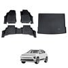 AUSGO Floor Mats & Boot Liner Set for Hyundai Kona Hybrid SX2 Series 2023-Onwards Car Floor Liners Cargo Mat