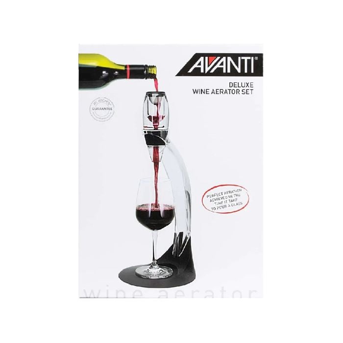 Avanti Deluxe Red Wine Aerator Set With Pouring Stand
