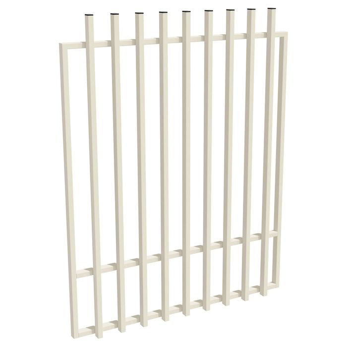 ProtectorAl 800 - 1200 x 1500mm Surfmist Aluminium Batten Pool Gate