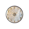 Luxury Seashell-inspired Wall Clock - 36cm Gold & Abalone Decorative Timepiece